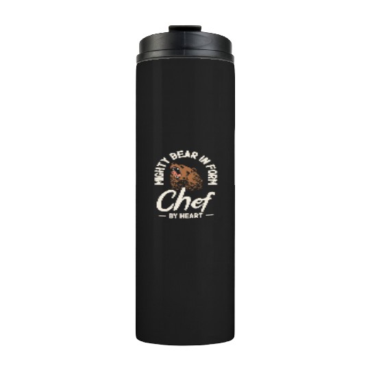 Chef Beast Animal Lover Bear Cooking Thermal Tumblers