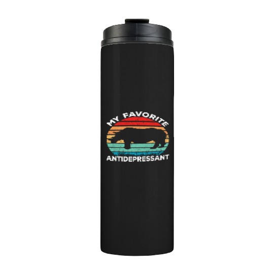 Rhino Antidepressant - Rhinoceros Lover Funny Thermal Tumblers