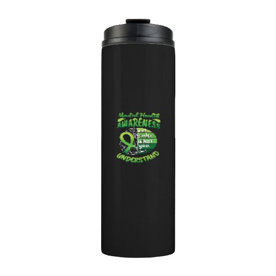 Brain May Green Mental Health Awareness Month Thermal Tumblers