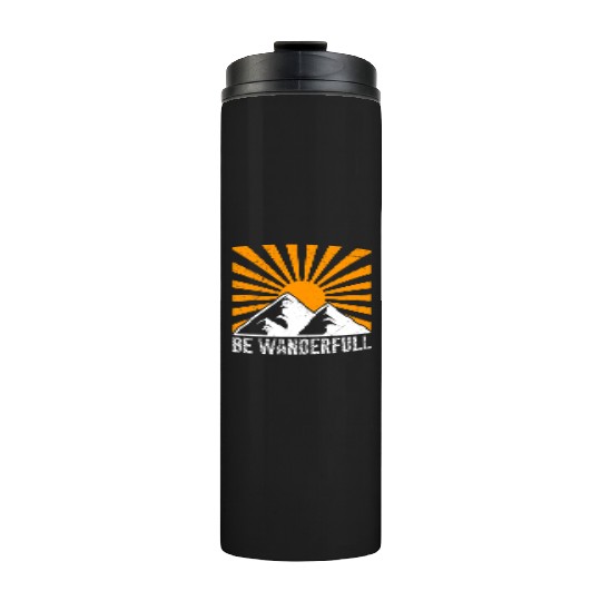 Wanderfull Hiker Mountain fan Wanderlust Mountains Thermal Tumblers