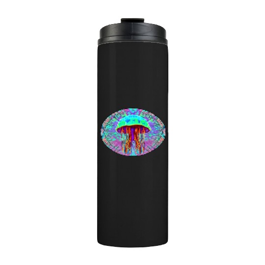 Glowing Jellyfish Thermal Tumblers