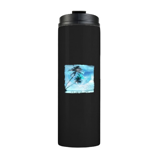 Artistic San Jose Del Cabo Mexico Palm Tree Thermal Tumblers