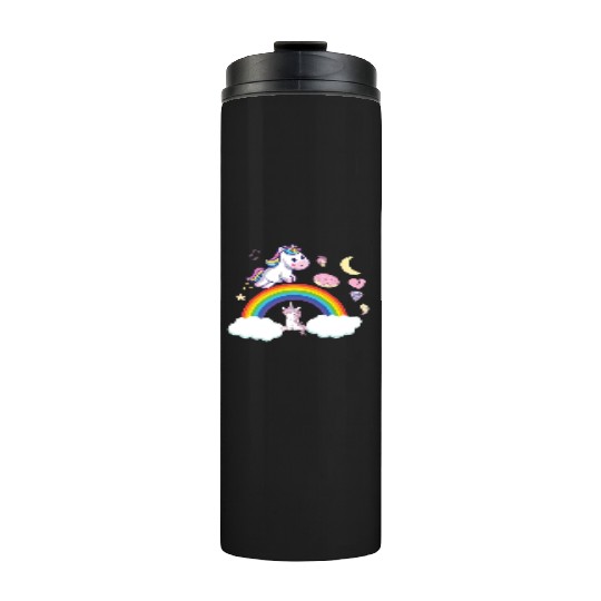 unicorn rainbow Thermal Tumblers