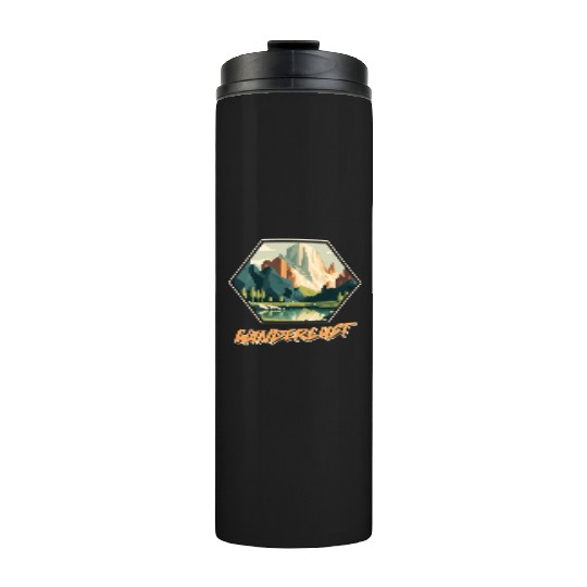 Wanderlust mountaineer hiking mountain love Thermal Tumblers