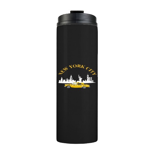 New York City Skyline Broadway Wall street NYC Thermal Tumblers