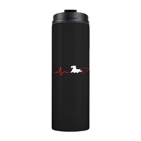 Scottie Dog Heartbeat Scottish Terrier Thermal Tumblers