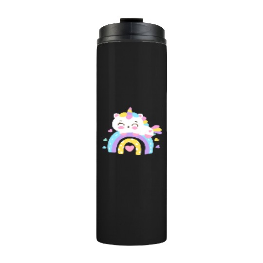 Sweet Kawaii Rainbow Unicorn Cute Girl Gift Thermal Tumblers