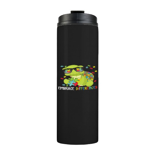 Embrace Differences Turtle Autistic Mothers Day Thermal Tumblers