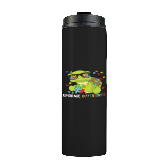 Embrace Differences Turtle Autistic Mothers Day Thermal Tumblers