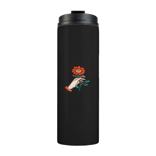 Empathy Over Ignorance Flower Thermal Tumblers