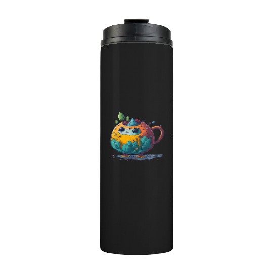 Colorful Tea Bot Thermal Tumblers