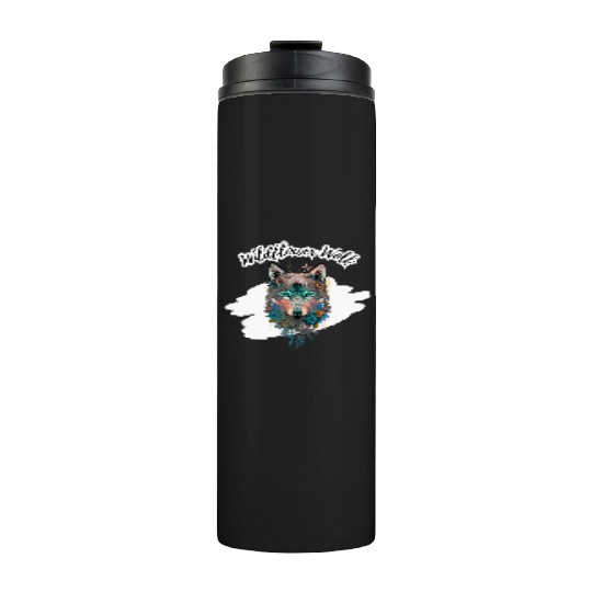 Wildflower Wolf Thermal Tumblers
