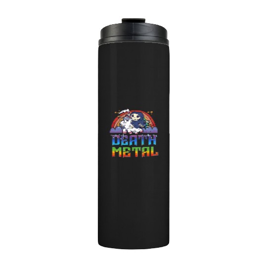 Death Metal & Unicorn Rainbow Thermal Tumblers