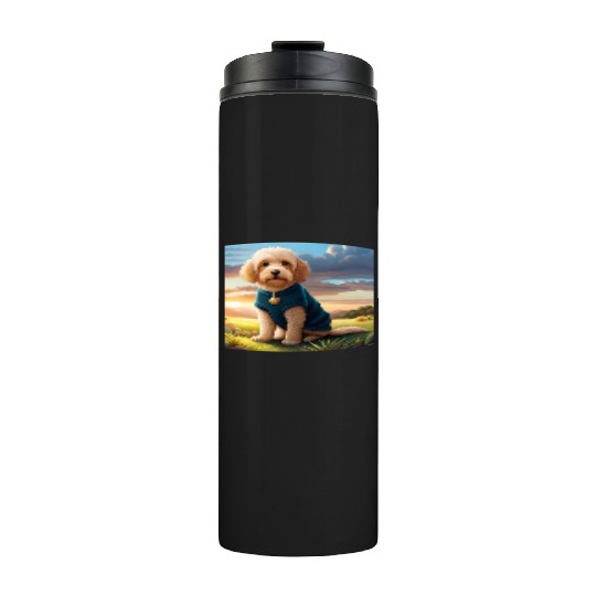 dog and wilderness Thermal Tumblers