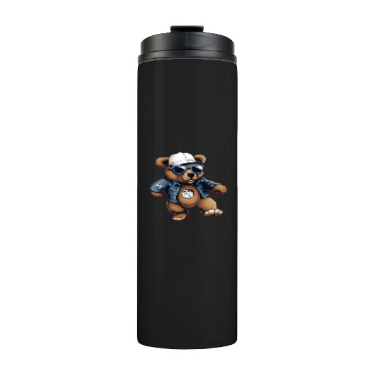 Streetstyle Bear Graffiti Street Art Thermal Tumblers