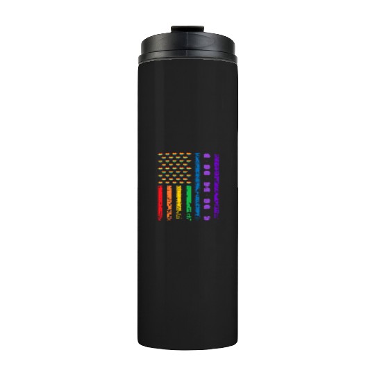 American Sports Rainbow Flag LGBT Pride Month Thermal Tumblers