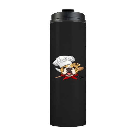 American Bulldog Chef Dog Cooking Baking Lover 480 Thermal Tumblers