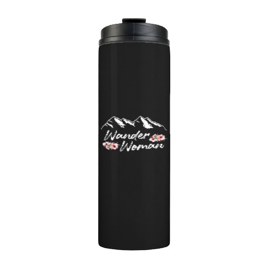 Wanderwoman Wanderlust Hiker Mountaineer Thermal Tumblers