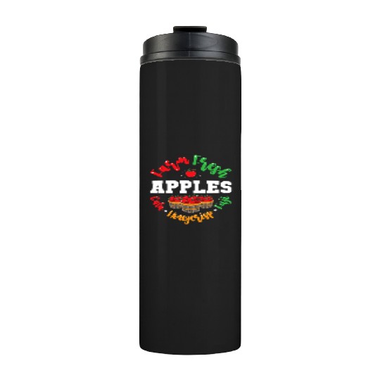 Apple Picking Farmer Fall For Toddlers Kids Women Thermal Tumblers
