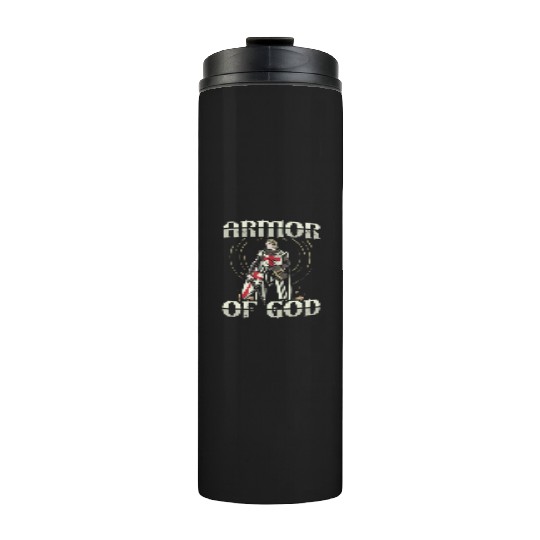 Armor of God Templar Knight Christian Faith Jesus Thermal Tumblers