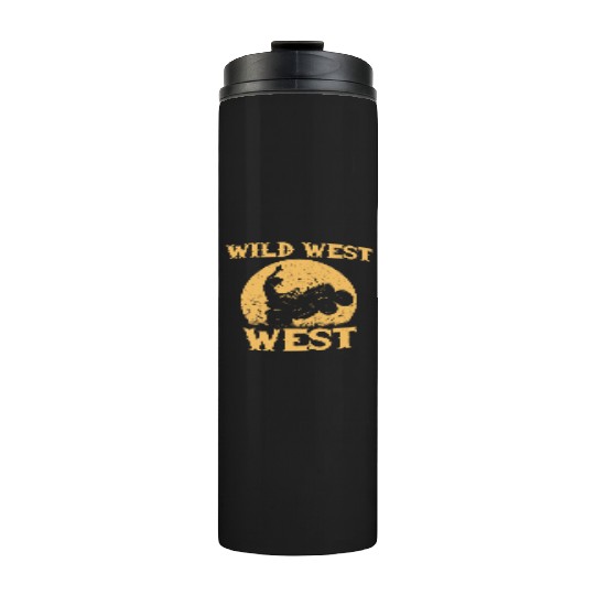 Wild Wild West Lawn Mower Outfit Thermal Tumblers