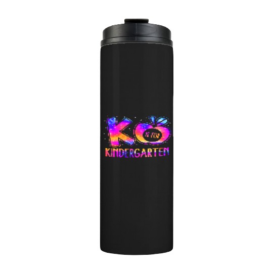 K Is For Kindergarten Teacher Tie Dye Back to Scho Thermal Tumblers