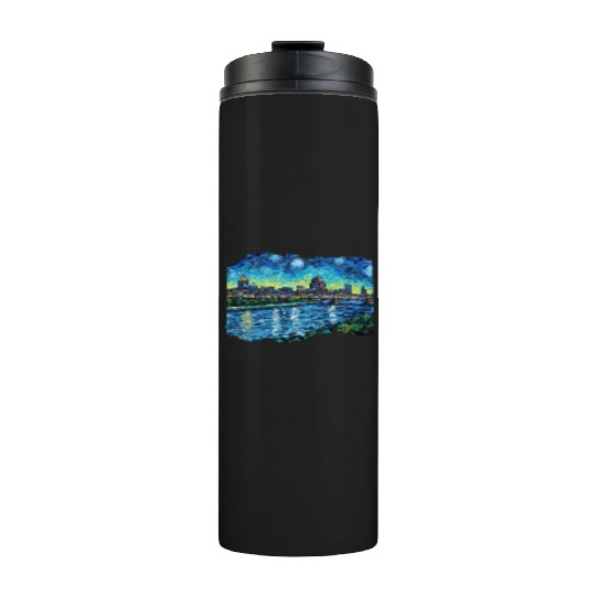 St Paul Minnesota Skyline Tribute Capital Charm Thermal Tumblers