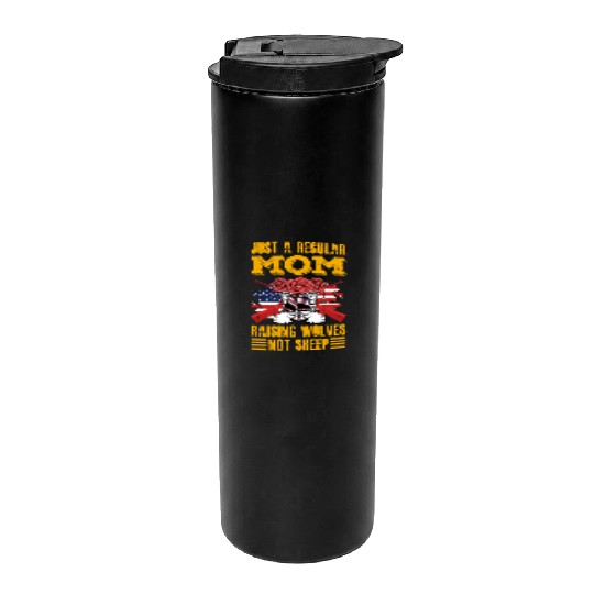 Just a regular Mom raising Wolves not Sheep Thermal Tumblers