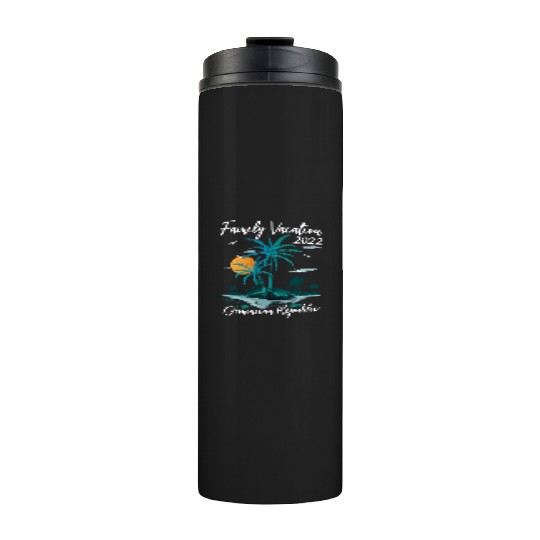 Sunset Family Vacation 2022 Dominican Republic Bea Thermal Tumblers