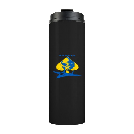 The Ghost Of Kyiv Kiev Ukraine Ace Fighter Pilot Thermal Tumblers