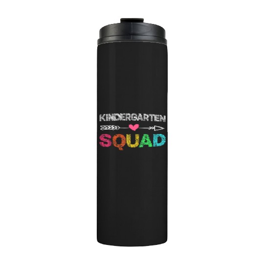 Team Kindergarten Squad Teacher Student Back To Sc Thermal Tumblers