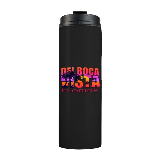 Del Boca Vista Retirement Community Novelty Thermal Tumblers