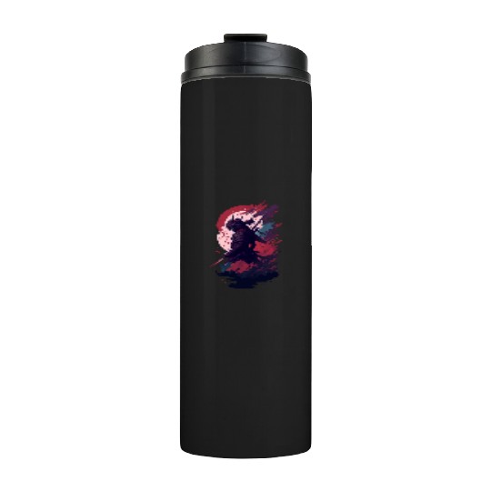 Shadow Samurai: Colorful Chaos Unleashed Thermal Tumblers