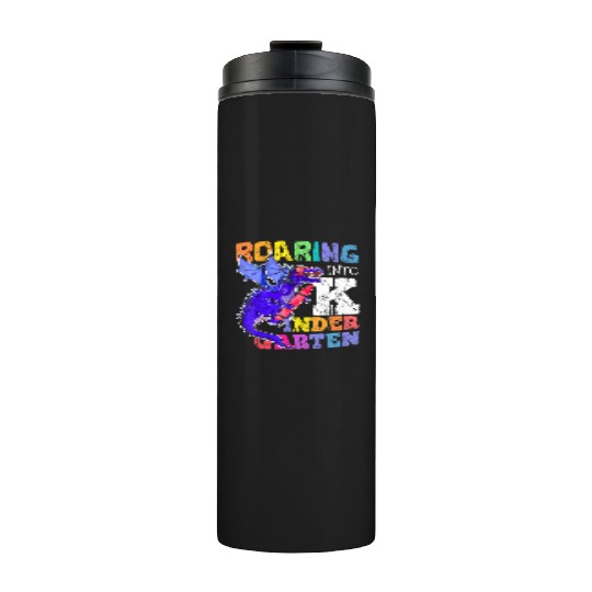 Roaring into Kindergarten Dragon Back to School Gi Thermal Tumblers