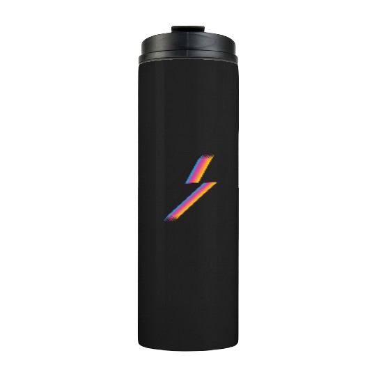 Lightning Bolt With Colorful Thermal Tumblers