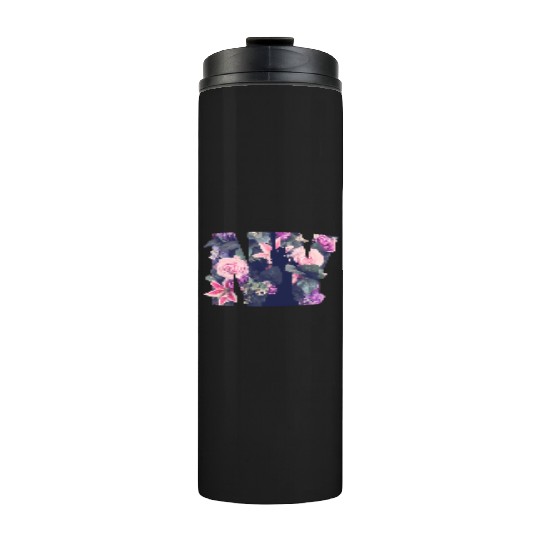 Enjoy New York City Floral New York City Thermal Tumblers
