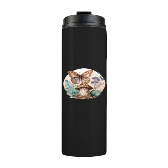 Cottagecore Butterfly Mushroom Plants Goblincore A Thermal Tumblers