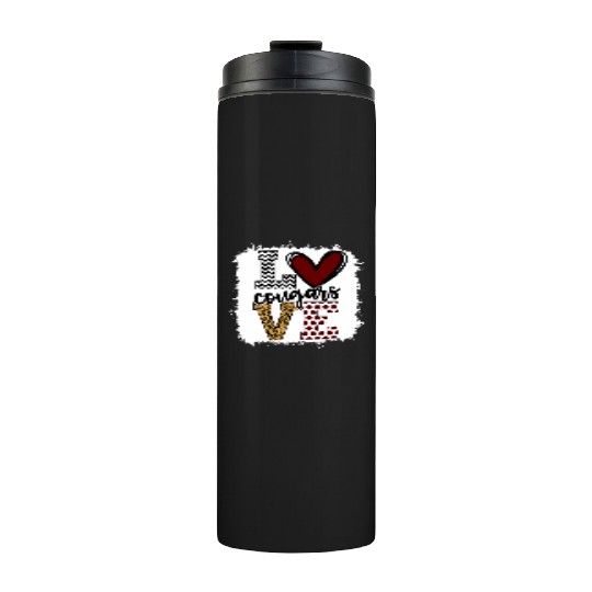 Cougars Mascot Love School Spirit Fantastic Thermal Tumblers