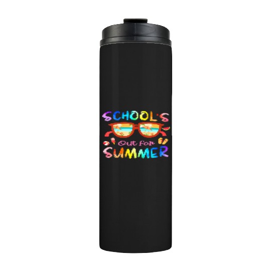 Schools Out For Summer Last Day Of School Teacher Thermal Tumblers
