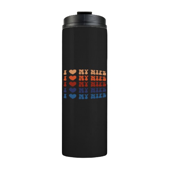 I Heart My Wife Lesbian Thermal Tumblers