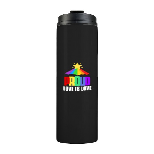Proud LGBT Thermal Tumblers Love is Love Thermal Tumblers Equality