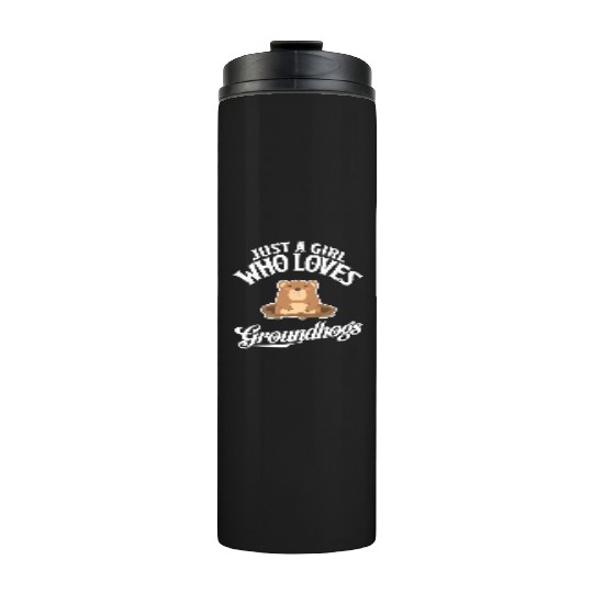 Who Loves Groundhogs Groundhog Thermal Tumblers
