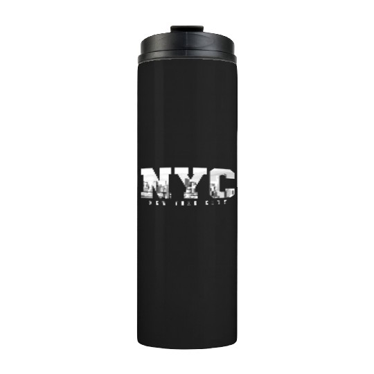 Nyc New York City yline Ny Pride Black White Thermal Tumblers