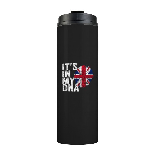 It'S In My Dna Uk Union Jack England Flag Eu Thermal Tumblers