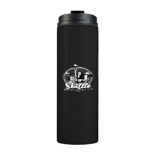 Seattle Pacific Northwest Emerald City Thermal Tumblers
