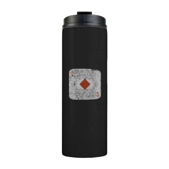 Poker Playing Cards Ace Of Diamonds Thermal Tumblers