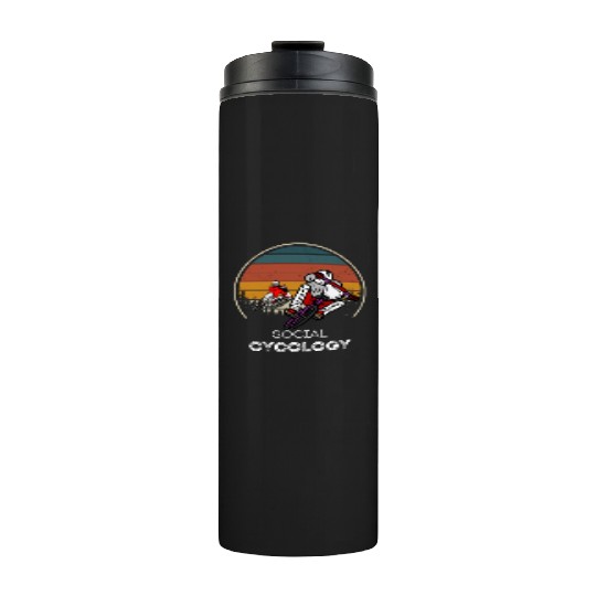 Social Cycology Retro Sunset Cycling Thermal Tumblers