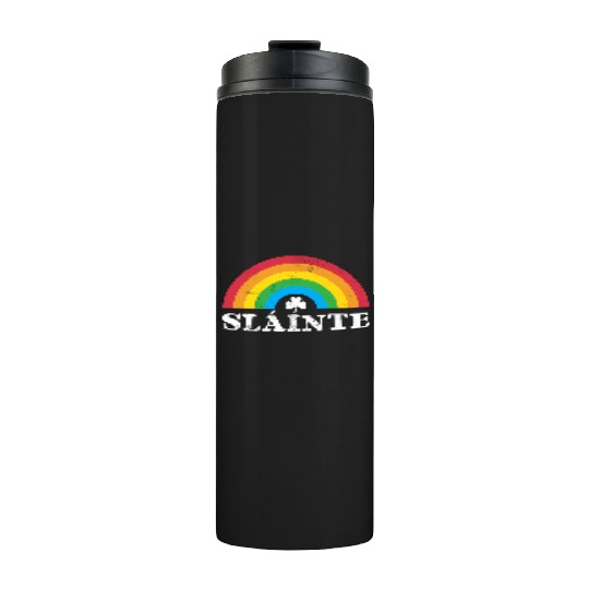 Slainte 80S 70S Rainbow Irish St Patric Day Thermal Tumblers