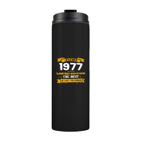 June 1977 Birthday Surprise Thermal Tumblers