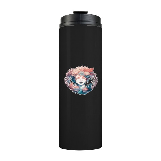 Spring Flower Crown Girl Cottagecore Fairy Aesthet Thermal Tumblers